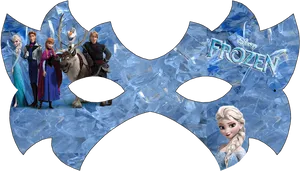 Frozen Movie Characters Ice Background PNG Image