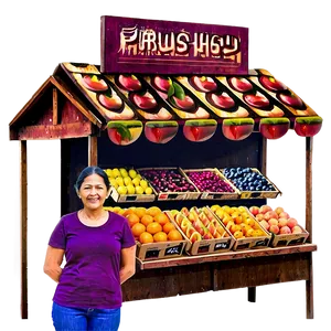 Fruit Shop Stall Png Thh PNG Image