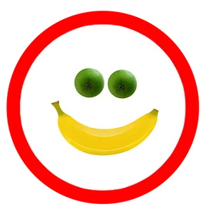 Fruit Smile Emoji Art PNG Image