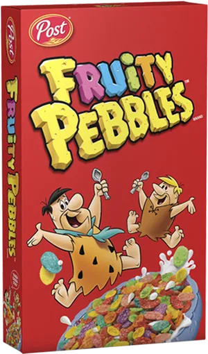 Fruity Pebbles Cereal Box PNG Image