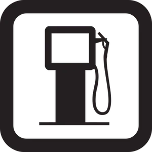 Fuel Pump Icon Silhouette PNG Image