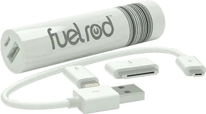 Fuel Rod Portable Chargerand Adapters PNG