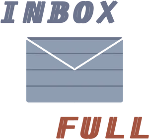 Full Inbox Notification Graphic PNG Image