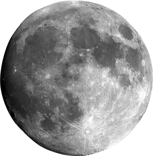 Full Moon Detailed Photography PNG Image