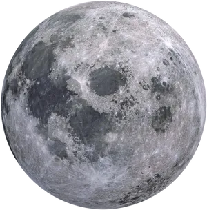 Full Moon Detailed View PNG Image