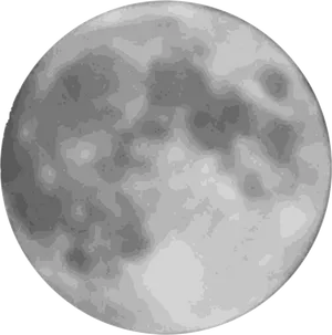 Full Moon Detailed View PNG Image