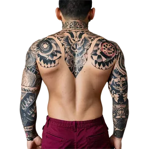 Full Sleeve Tattoo Art Png Wql96 PNG Image