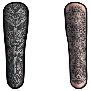 Full Tattoo Sleeve Design Png Kyu91 PNG Image