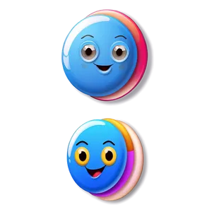 Fun Blue Emojis Png Selection Pvw24 PNG Image