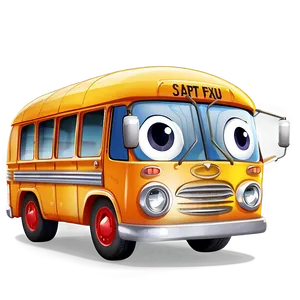 Fun Cartoon Bus Image Png Cvc PNG Image