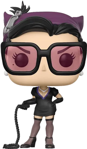 Funko Pop Catwoman Figure PNG Image