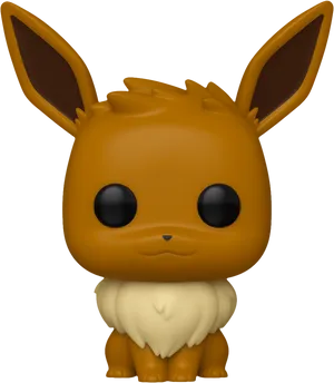 Funko Pop Eevee Figure PNG Image