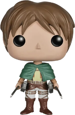 Funko Pop Eren Figure PNG Image