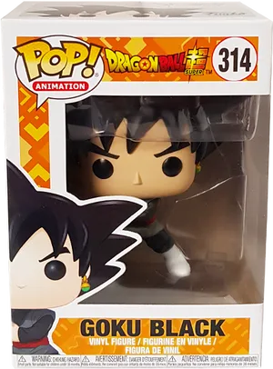 Funko Pop Goku Black Dragon Ball Super PNG Image