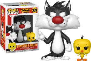 Funko Pop Sylvesterand Tweety Looney Tunes PNG Image