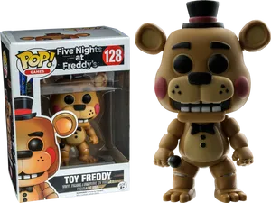 Funko Pop Toy Freddy Figure F N A F PNG Image