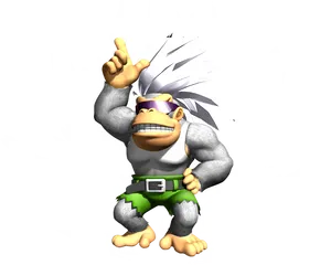 Funky Kong Character Pose PNG Image