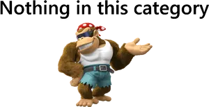 Funky Kong Pose PNG Image