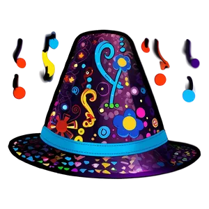 Funky Lets Glow Crazy Party Hat Png 06292024 PNG Image