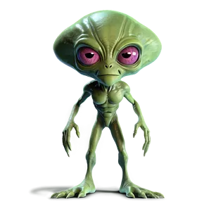 Funny Cartoon Alien Png Vym PNG Image