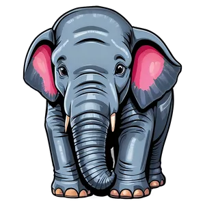 Funny Elephant Cartoon Png Dhp46 PNG Image