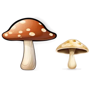 Funny Mushroom Cartoon Png Avv PNG Image