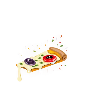 Funny Pizza Cartoon Drawing Png Hta PNG Image