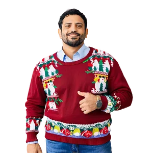 Funny Ugly Christmas Sweater Png 06122024 PNG Image