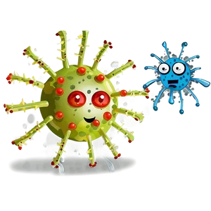 Funny Virus Cartoon Image Png 06282024 PNG Image