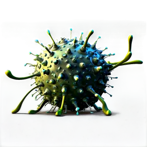 Funny Virus Cartoon Image Png Sxn PNG Image