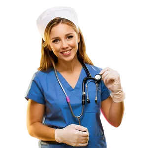 Future Nurse With Stethoscope Png Rbt51 PNG Image