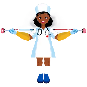 Future Nurse With Syringe Png Aox PNG Image