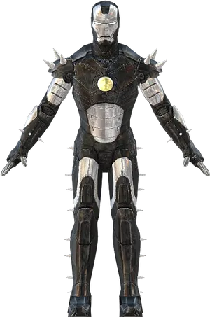 Futuristic Armored Suit Design PNG Image