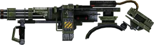 Futuristic_ Energy_ Weapon_ Render PNG Image