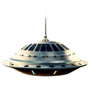 Futuristic Flying Saucer Model Png 1 PNG Image