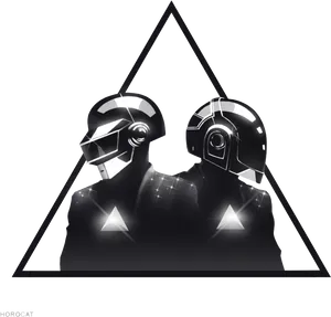 Futuristic_ Helmet_ Duo_ Artwork PNG Image