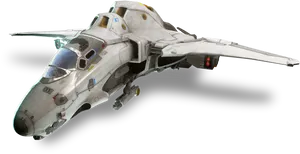 Futuristic Jet Fighter Isolated PNG Image