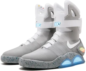 Futuristic Nike Sneakers PNG Image