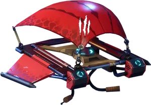 Futuristic Red Glider PNG Image