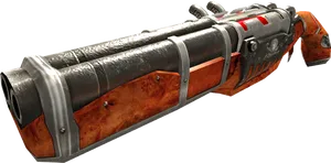 Futuristic Shotgun Design PNG Image