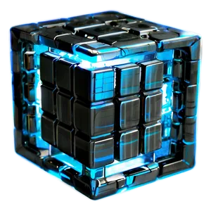 Futuristic Tesseract Cube Png Lbc PNG Image