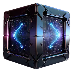 Futuristic Tesseract Cube Png Mfv PNG Image