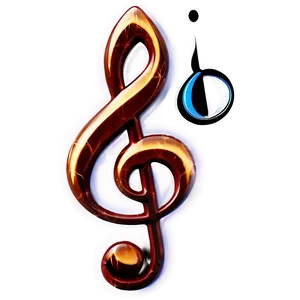 G Clef In Glass Effect Png 38 PNG Image