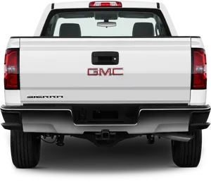 G M C Sierra Rear View PNG Image