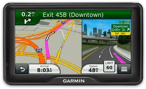 G P S Navigation Device Display PNG Image