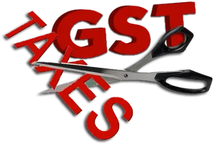 G S T Cut Concept PNG Image