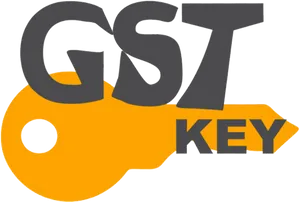 G S T Key Logo Graphic PNG Image