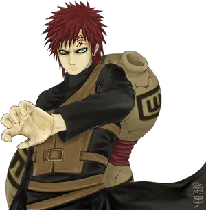 Gaara Naruto Anime Character PNG Image