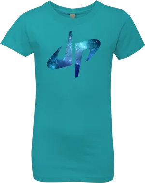 Galaxy Print Logo T Shirt PNG Image