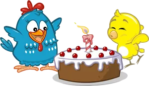 Galinha Pintadinha Celebration Cake PNG Image